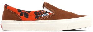 Vans  Slip-On Modernica Orange Hawaiian Print Leather Brown/Hawaiian (VN0A45JKVQJ)