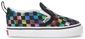 Vans  Slip-On V Iridescent Check Black (TD) Black/True White (VN0A3488SRY)