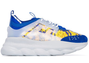 Versace Baroque Chain Reaction Bluette Gold Blue/Gold/White (DSU7071ED31TG)