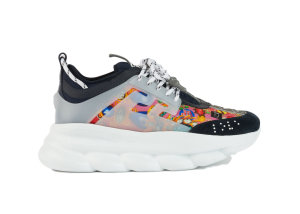 Versace Chain Reaction Print Black Multicolor/Black (DSU7071E-DTESWG_DMC83)