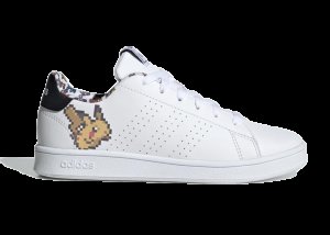 adidas  Advantage Pikachu (Youth) CLOUD WHITE/CLOUD WHITE/CORE BLACK (EG1999)