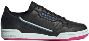 adidas Continental 80 Core Black True Blue (W) Core Black/Hi-Res Yellow/True Blue (G27723)
