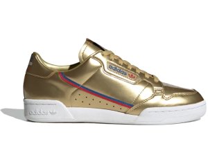 adidas continental 80s trainers chalk night cargo met gold exclusive