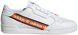 adidas Continental 80 K-Pop Cloud White Cloud White/Core Black/Orange (H68725)
