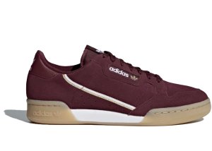 adidas Continental 80 Maroon Cloud White Maroon/Cloud White/Gold Metallic (BD7651)