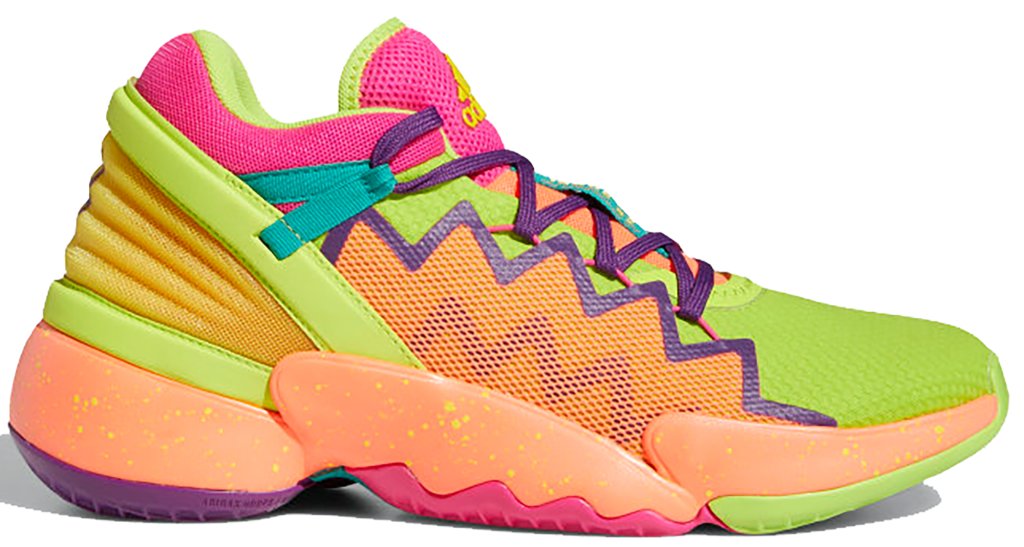 adidas D.O.N. Issue 2 Multi-Color Shock Pink/Semi Solar Slime/Glory Purple (FX4488)