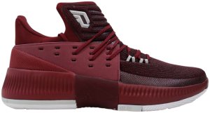 adidas  Dame 3 Maroon Maroon/White Grey Two (BY3195)