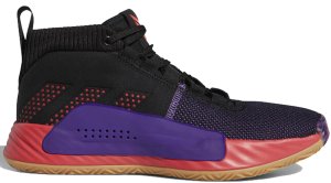 adidas  Dame 5 Black Red Purple Core Black/Shock Red/Active Purple (BB9313)