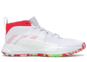 adidas  Dame 5 White Multi White/Multi/White (BB9312)