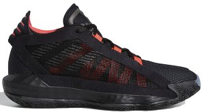 adidas  Dame 6 Black Red (Youth) Core Black/Core Black/Shock Red (EH2791)