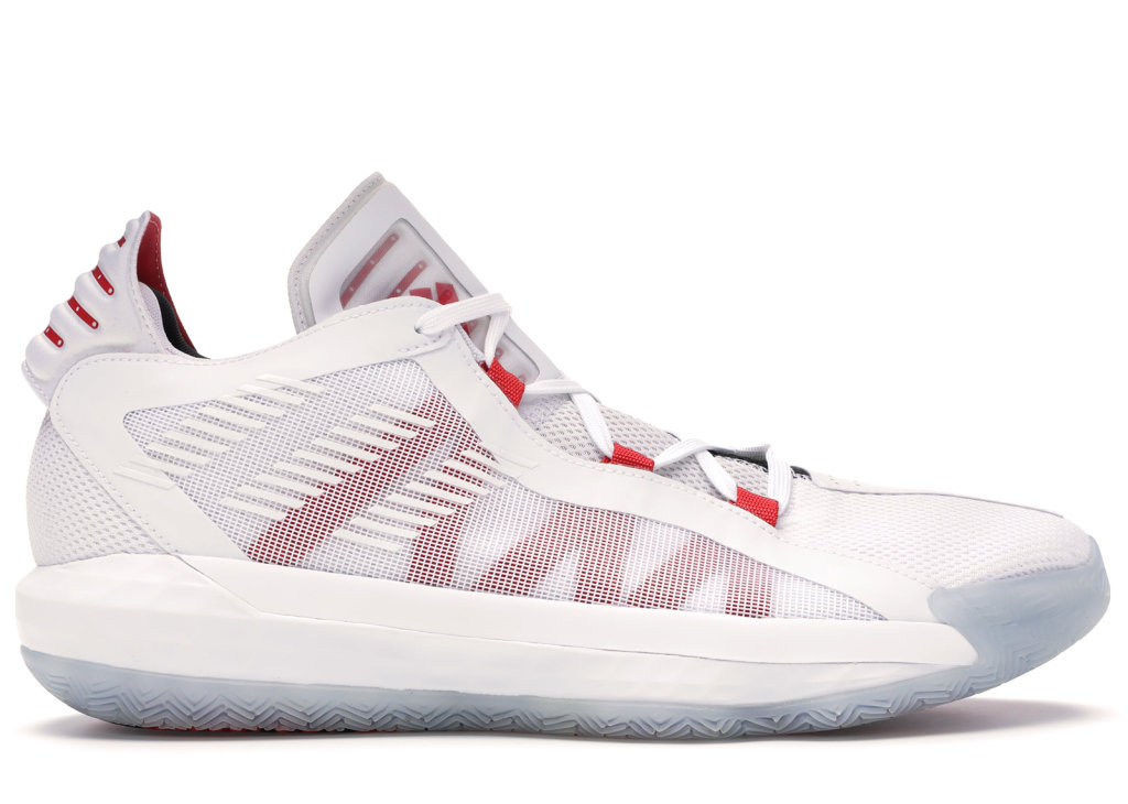 adidas Dame 6 Dame Time Cloud White/Scarlet/Core Black (EH2069)