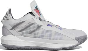 adidas  Dame 6 Playoffs Grey One/Grey Three/Bright Cyan (FX2085)