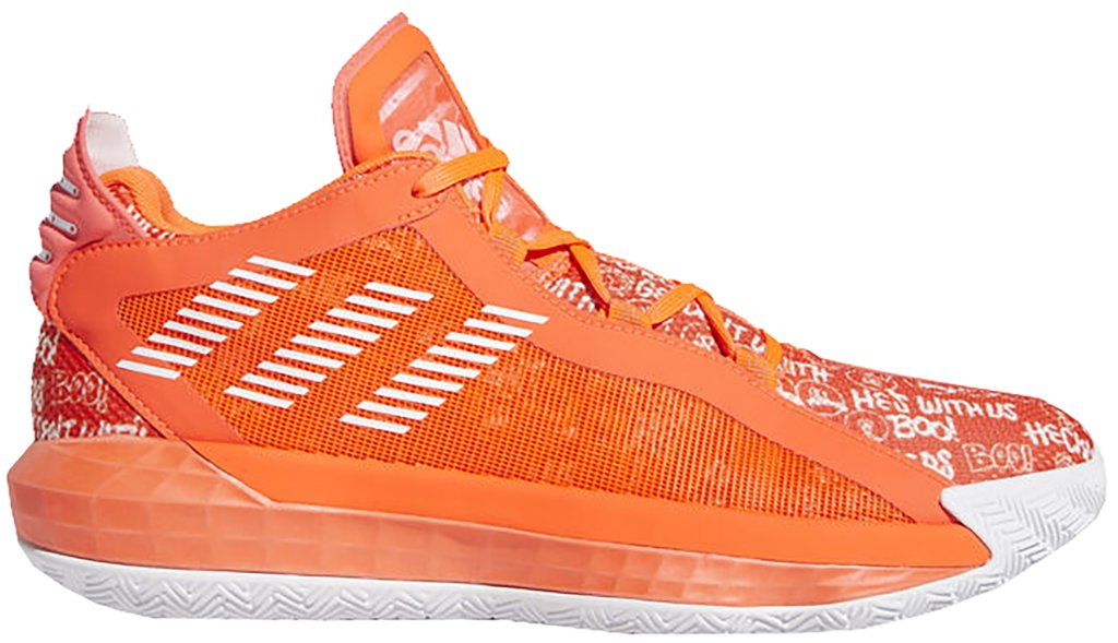adidas Dame 6 Solar Red White Solar Red/Cloud White/Solar Red (FU6808)