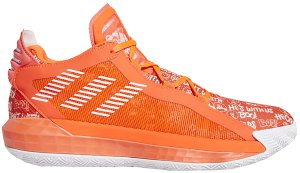 adidas  Dame 6 Solar Red White Solar Red/Cloud White/Solar Red (FU6808)