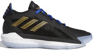 adidas  Dame 6 Stone Cold Steve Austin Core Black/Gold Metallic/Team Royal Blue (FU9447)