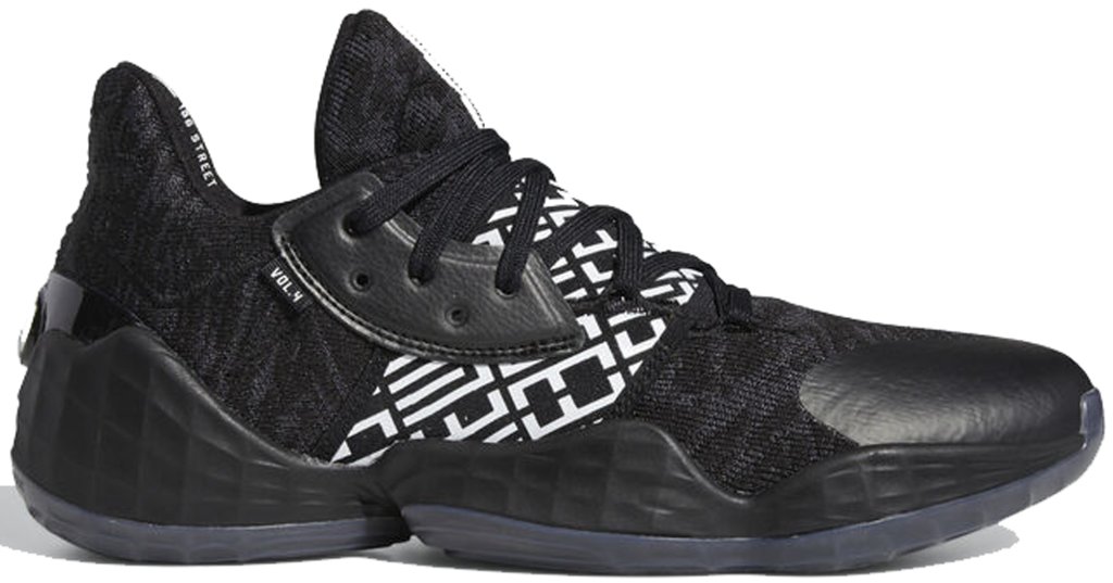 adidas Harden Vol. 4 Black White Core Black/Cloud White/Core Black (EH2410)