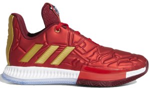 adidas  Harden Vol. 3 Marvel Iron Man (Youth) Scarlet/Collegiate Burgundy/Gold Metallic (EG2626)