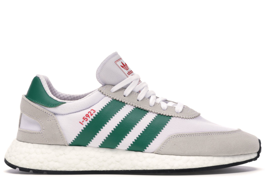 adidas I-5923 Cloud White Bold Green Cloud White/Bold Green/Collegiate Red (D96818)
