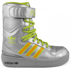 adidas  JS Snow Metallic Silver Metallic Silver/Light Orange/Slime (G61104)