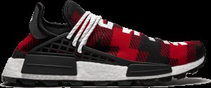 adidas NMD Hu Pharrell x BBC Red Plaid (F&F) Scarlet/White/Black (EF7389)