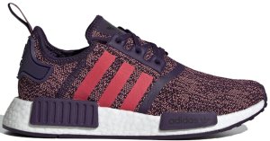adidas NMD R1 Legend Purple Shock Red (Youth) Legend Purple/Shock Red/Core Black (F34421)