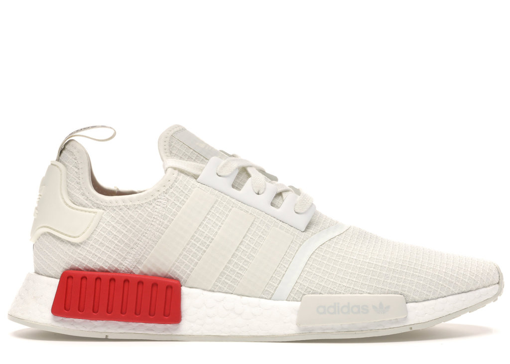 adidas NMD R1 Off White Lush Red Off White/Off White/Lush Red (B37619)