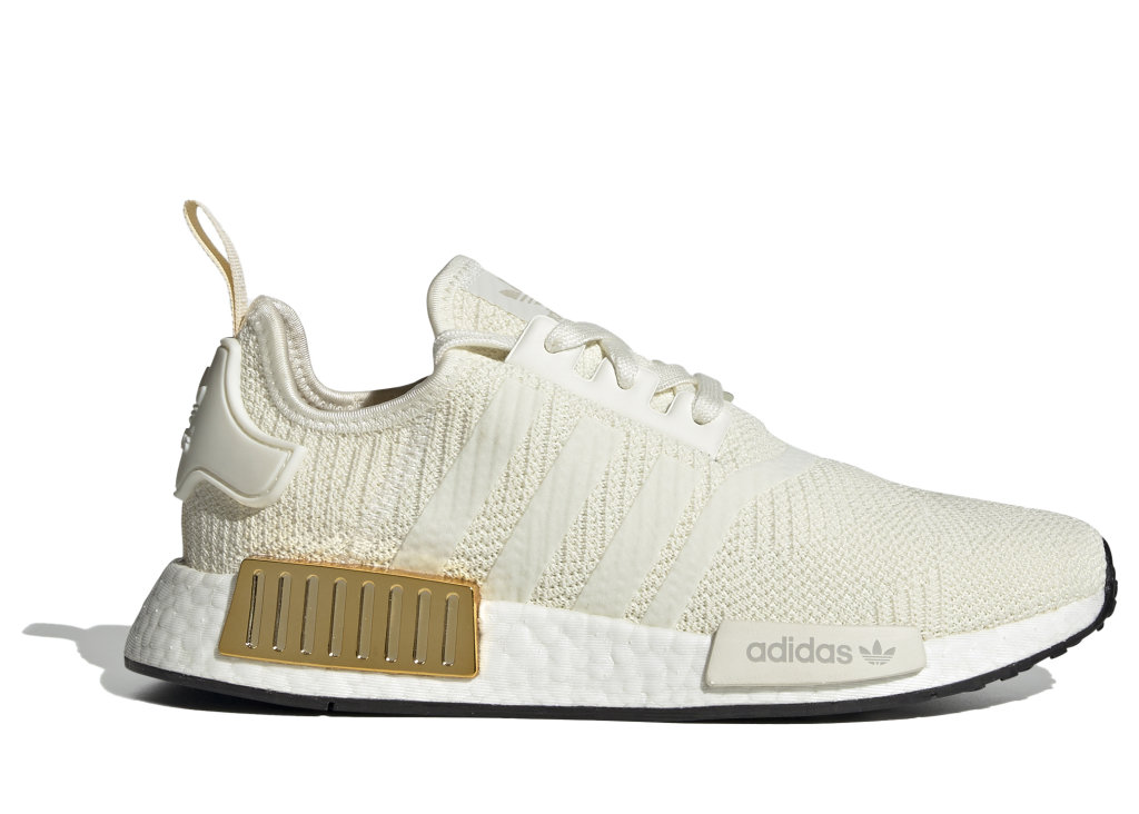 adidas NMD_R1 Off White (W) Off White/Off White/Gold Metallic (EE5174)