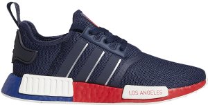 adidas NMD R1 United By Sneakers Los Angeles Collegiate Navy/Silver Metallic/Scarlet (FY1162)