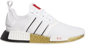adidas NMD R1 United By Tokyo (GS) White/Black/Solar Red (FY6628)