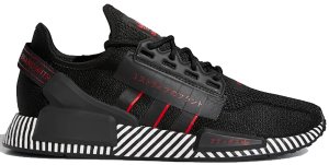 adidas NMD R1 V2 Dazzle Camo Black Core Black/Scarlet/Cloud White (FY2104)
