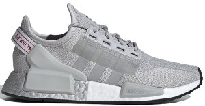 adidas NMD V2 Grey Two Silver Metallic (Youth) Grey Two/Silver Metallic/Core Black (FW8049)