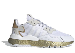 adidas  Nite Jogger Cloud White Periwinkle (W) Cloud White/Periwinkle/Gold Metallic (FV4138)