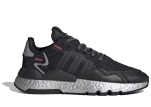 adidas Nite Jogger Core Black (W) Core Black/Shock Red/Silver Metallic (FV4137)