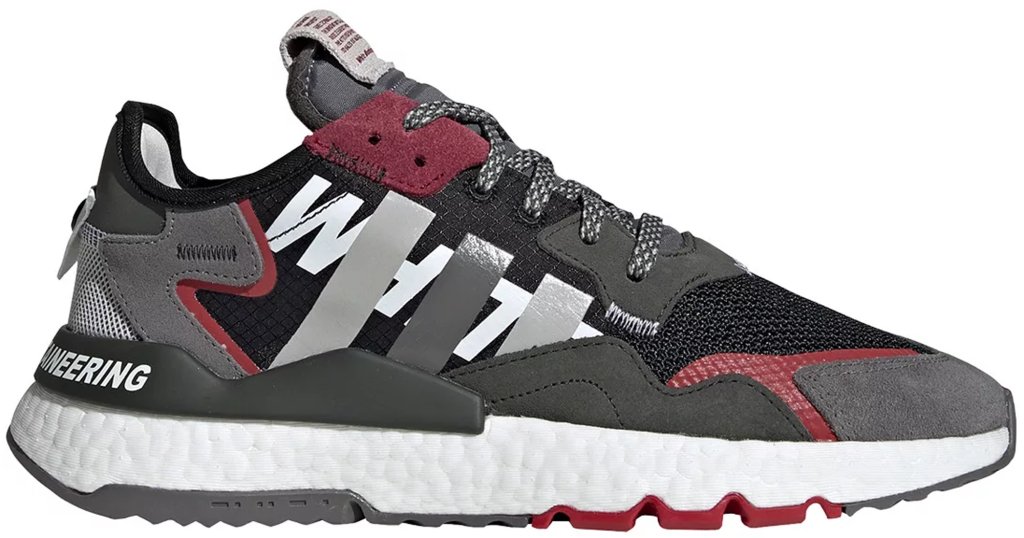 adidas Nite Jogger White Mountaineering Black Core Black/Grey Four/Legend Earth (EG1686)