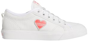 adidas  Nizza Trefoil Valentines Day 2020 (W) Crystal White/Shock Red/Core Black (EF5074)