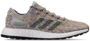 adidas  Pureboost Grey Multi-Color Ash Silver/Raw Green/Shock Yellow (AQ0051)