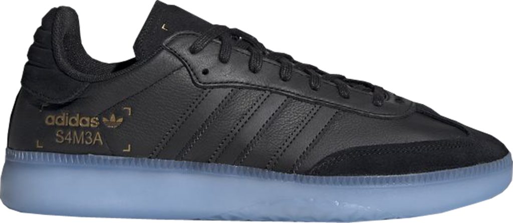 adidas Samba RM Core Black Core Black/Shock Cyan/Gold Metallic (BD7476)
