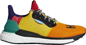 adidas  Solar Hu Glide Pharrell Multi-Color (W) Cloud White/Collegiate Burgundy/Yellow (DB3038)