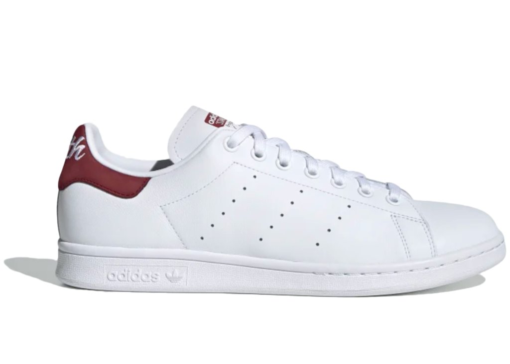 adidas Stan Smith Cloud White Collegiate Burgundy Cloud White/Collegiate Burgundy/Cloud White (EE5803)