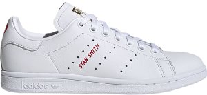 adidas Stan Smith Valentines Day 2020 (W) Cloud White/Scarlet/Gold Metallic (FV8260)