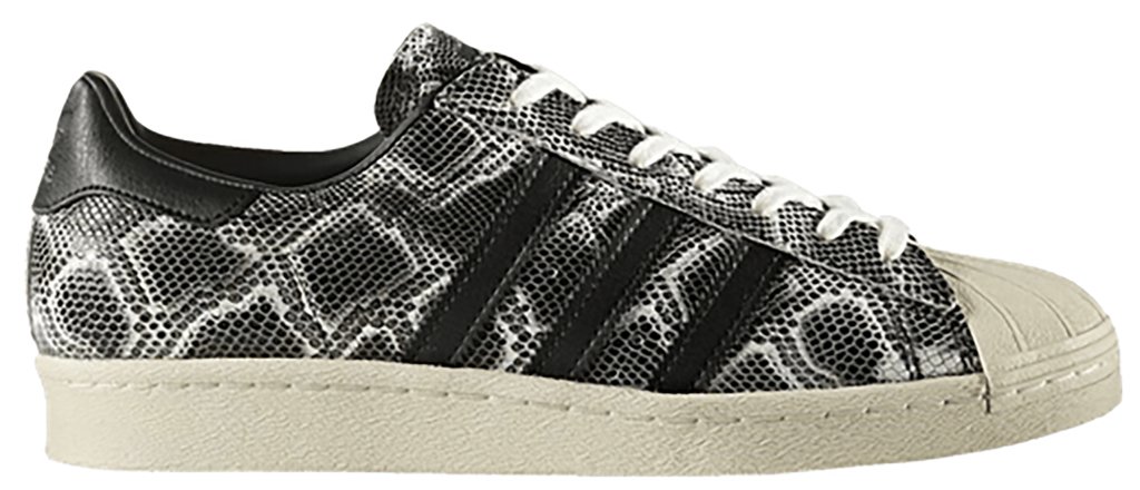 adidas Superstar 80s Snakeskin Core Black/Core Black/Core Black (BZ0141)