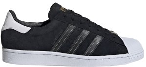 adidas Superstar Black Suede White Core Black/Core Black/Gold Metallic (EH1543)