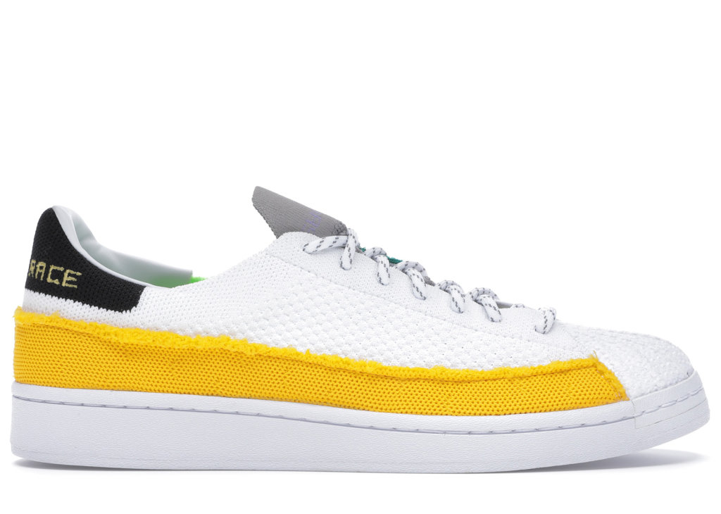 adidas Superstar Pharrell Human Race White Cloud White/Bold Gold/Light Purple (FY2294)