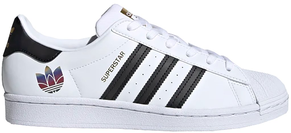 adidas Superstar Trefoil White Black (W) Cloud White/Core Black/Gold Metallic (FX8543)