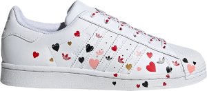 adidas  Superstar Valentines Day 2020 (W) Cloud White/Core Black/Glory Pink (FV3289)