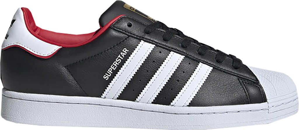adidas Superstar Valentines Day Black (2020) Core Black/Cloud White/Scarlet (FW6385)