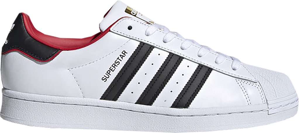 adidas Superstar Valentines Day White (2020) Cloud White/Core Black/Scarlet (FW6384)