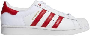 adidas Superstar Velcro White Red Cloud White/Scarlet/Core Black (FY3117)