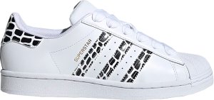 adidas  Superstar White Leopard Stripes (W) Cloud White/Gold Metallic/Core Black (FV3452)