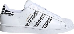 adidas Superstar White Leopard Stripes (W) Cloud White/Gold Metallic/Core Black (FV3452)